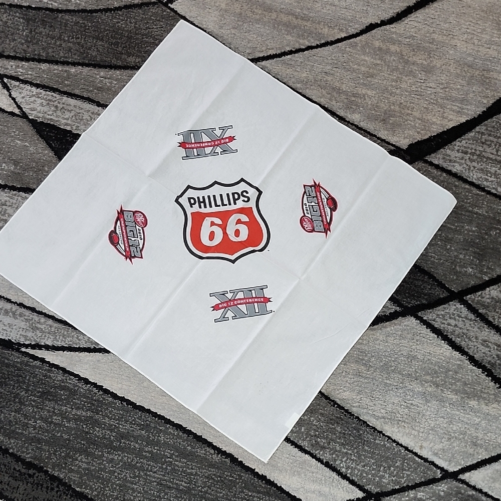 PHILLIPS 66 2010 ARLINGTON BIG 12 CONFERENCE DR PEPPER BANDANA HANDKERCHIEF